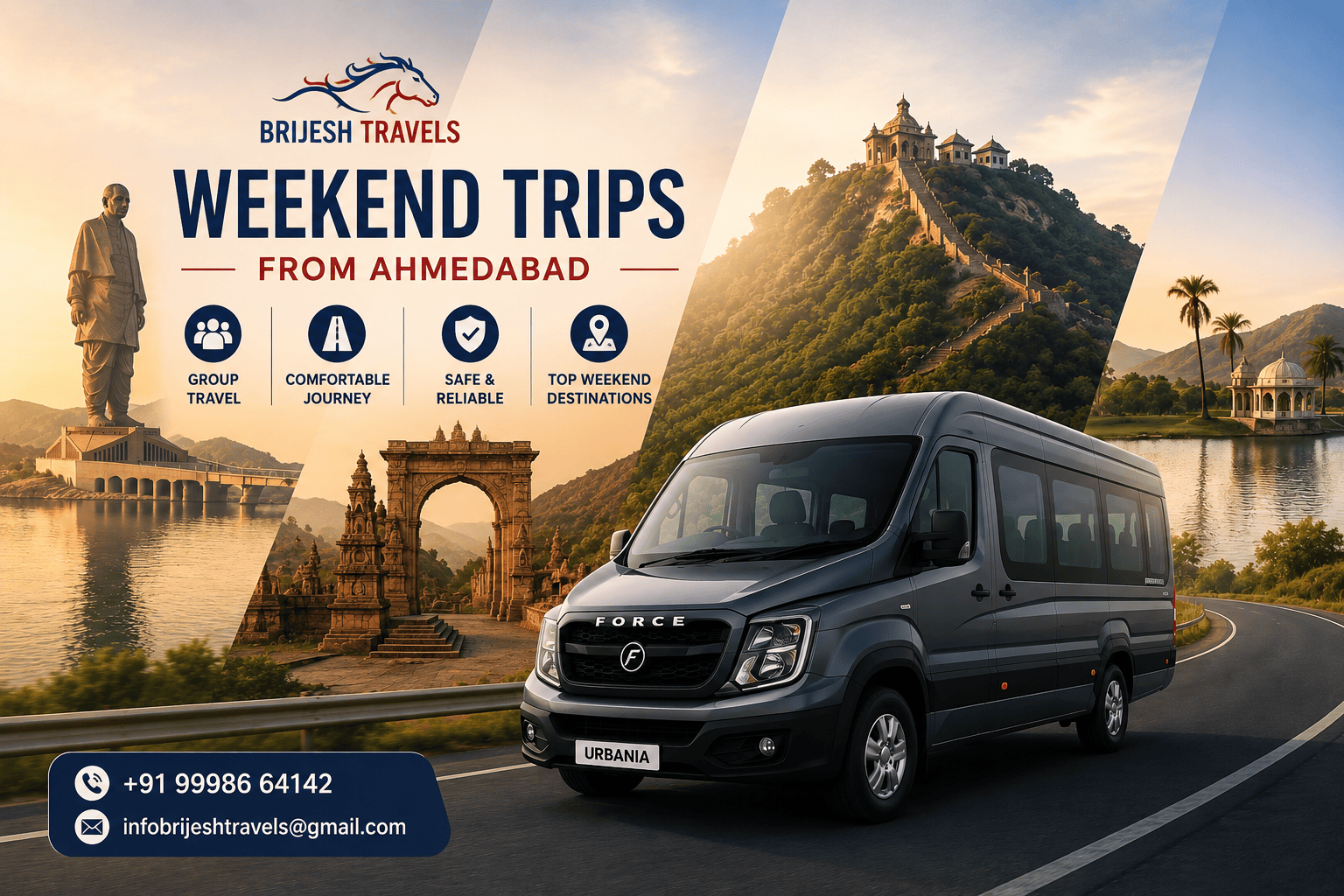 weekend trips from Ahmedabad