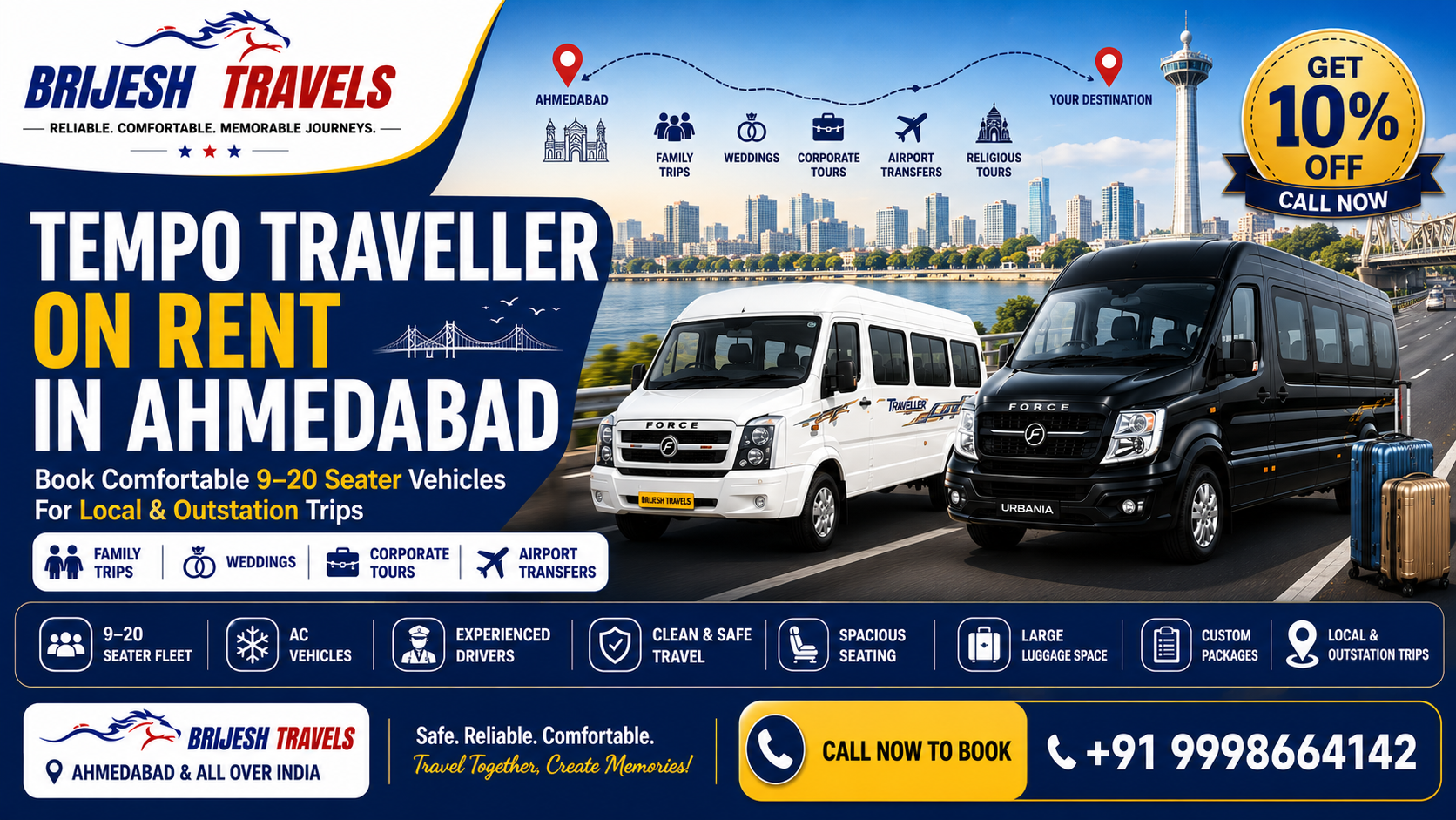 Tempo Traveller in Ahmedabad