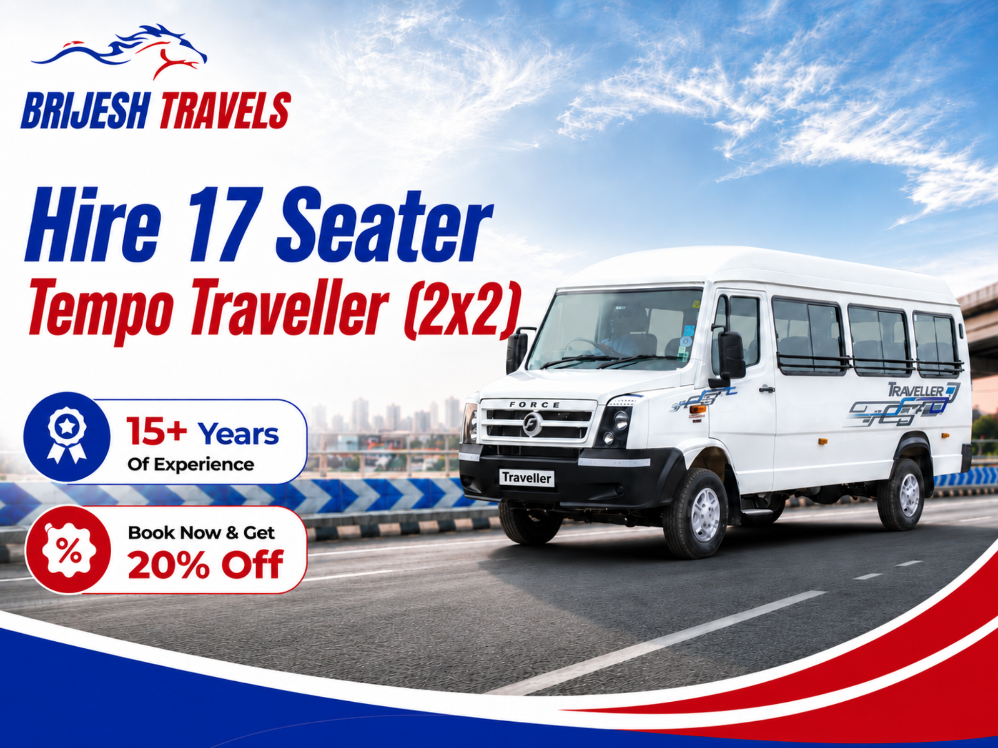 17 seater tempo traveller